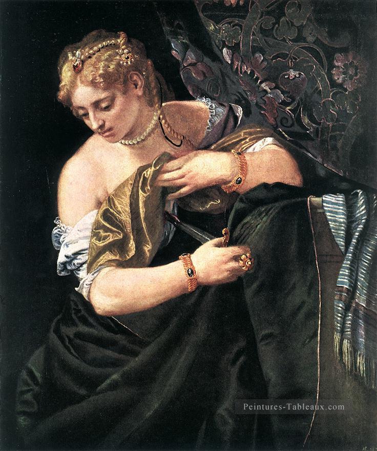 Lucretia Renaissance Paolo Veronese Peintures à l'huile